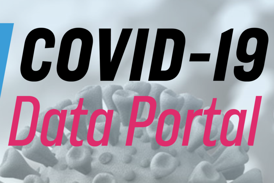 Logotyp platformy Covid-19 Data Portal.